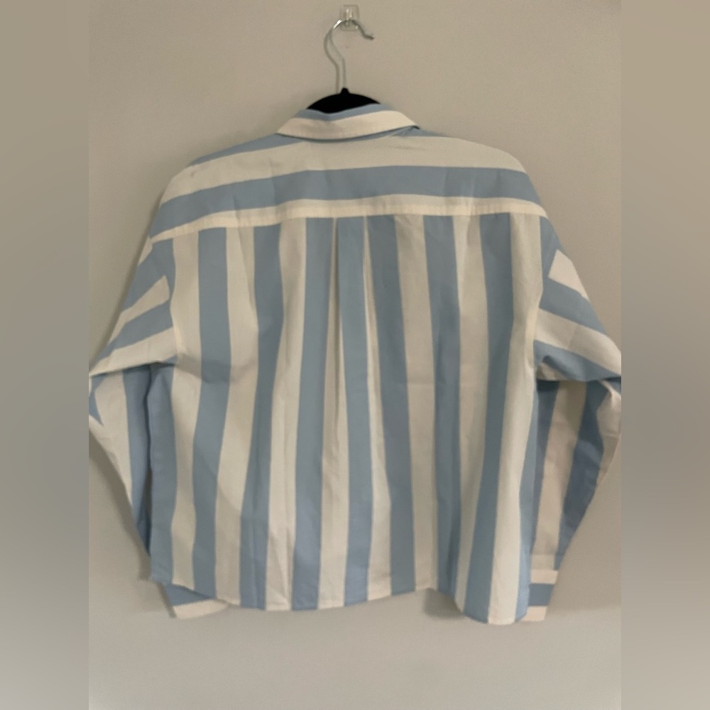 J.Crew Relaxed-fit cropped shirt in Barlow stripe - Picture 10 of 10